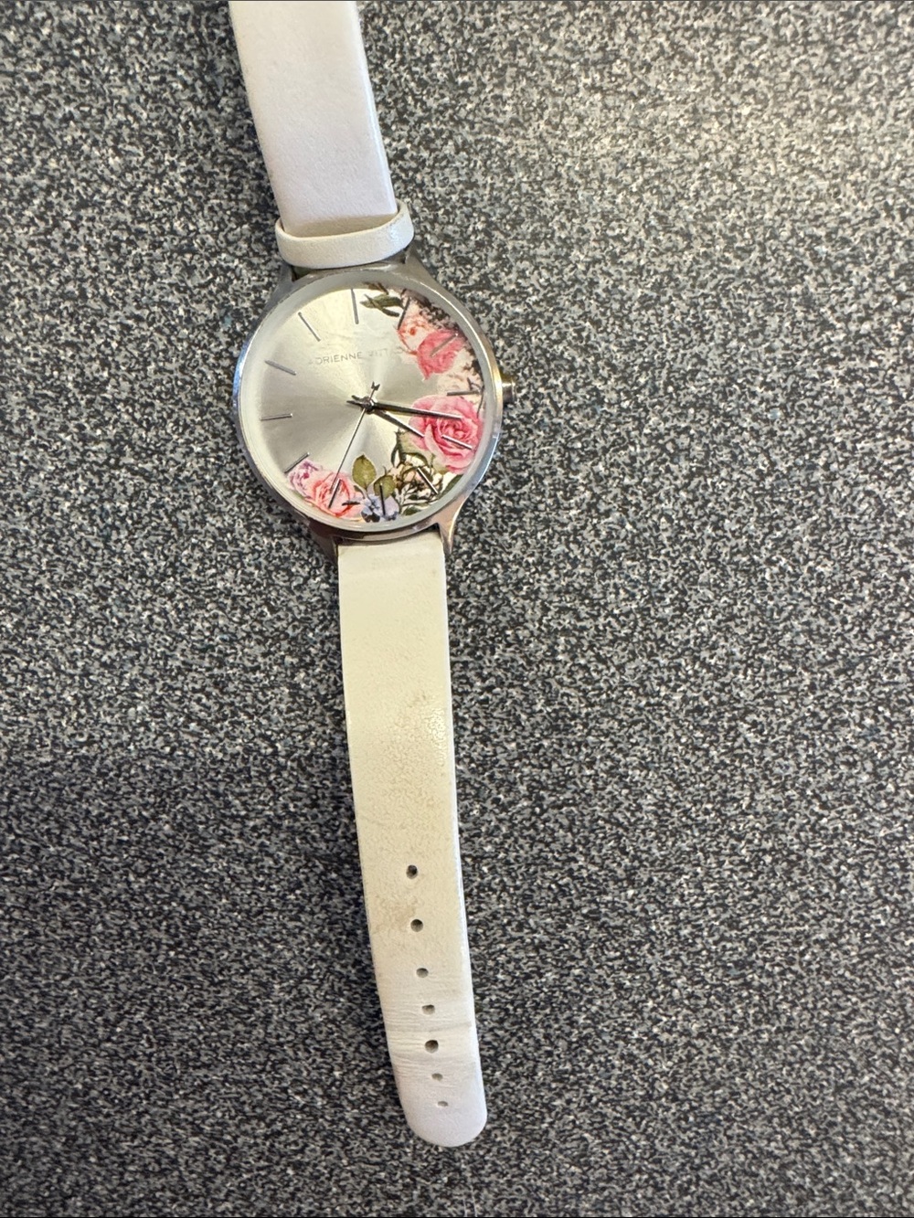 Women's Floral Dial Leather Strap Watch - Pink - Picture 4 of 4